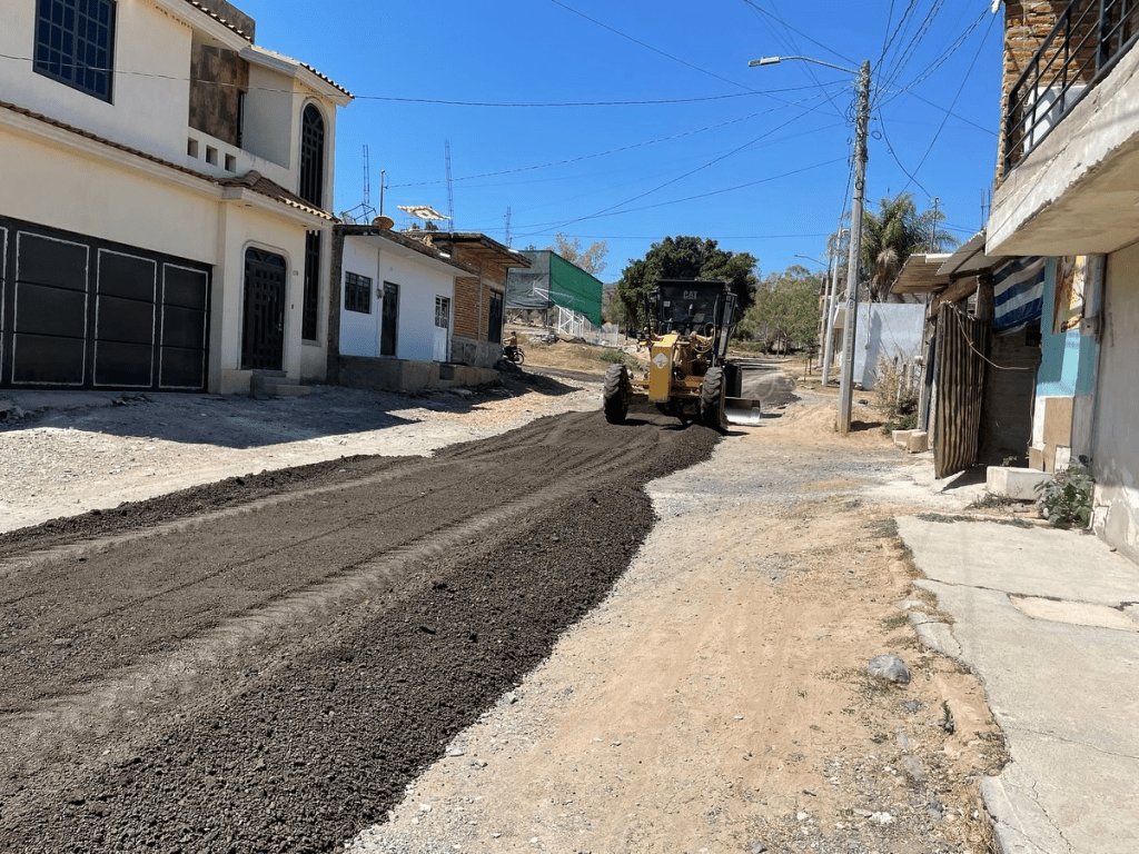 Mejoramos las calles de Jamay con material&nbsp;fresado