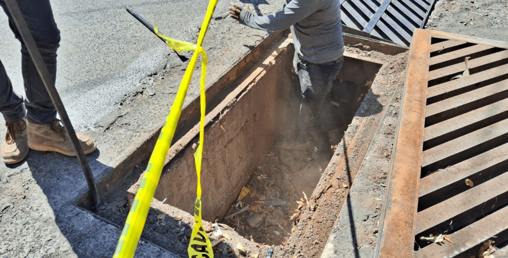 Limpieza en las bocas de&nbsp;tormenta