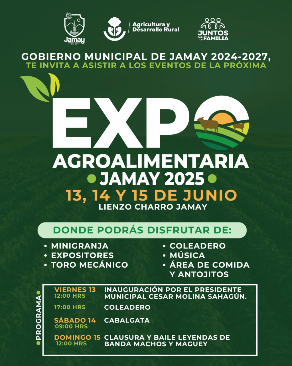 ¡Llega la EXPO AGROALIMENTARIA JAMAY&nbsp;2025!