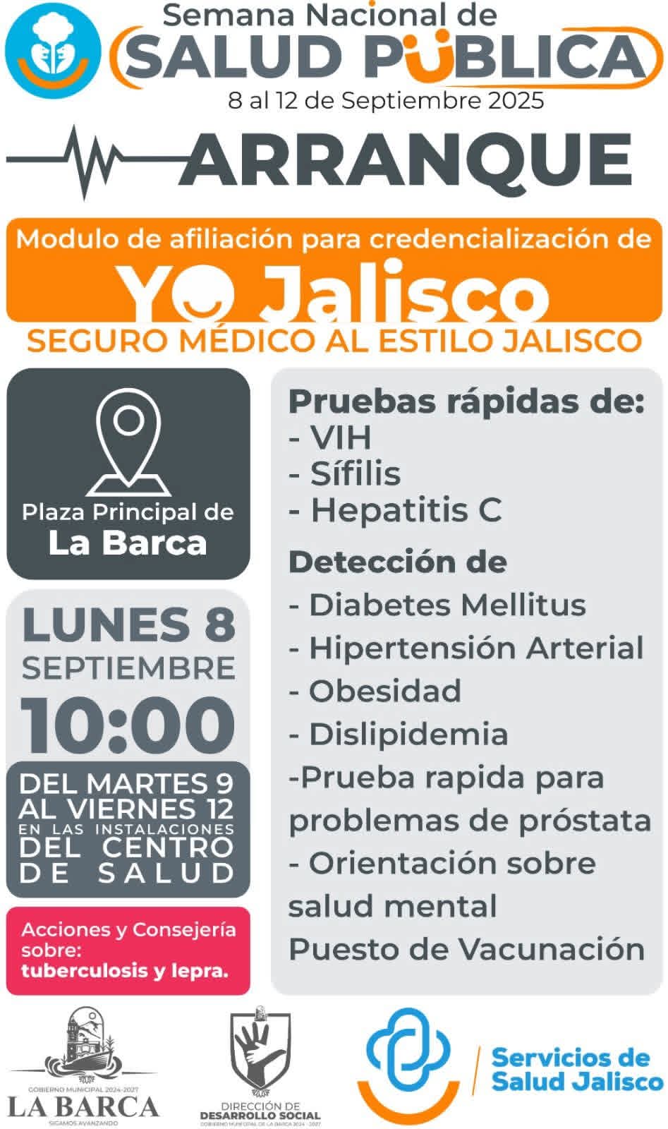 🩺 La Barca se suma a la Semana Nacional de Salud Pública&nbsp;2025