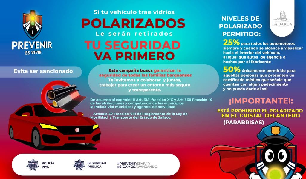 Emiten Advertencia: Retirarán Polarizado a Vehículos que Excedan Niveles&nbsp;Permitidos