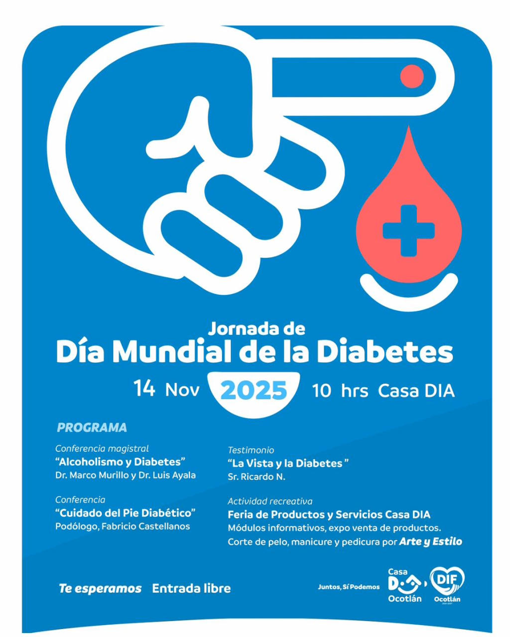 🩺 Ocotlán se suma al Día Mundial de la Diabetes con jornada de salud abierta al&nbsp;público
