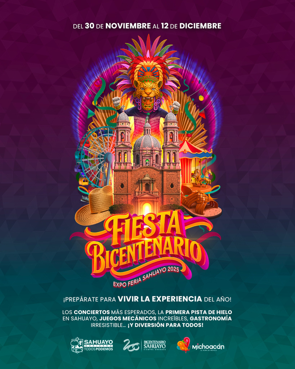 Sahuayo se prepara para vivir la Fiesta Bicentenario y la Expo Feria&nbsp;2025
