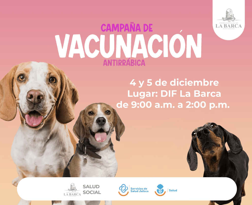 Gobierno Municipal de La Barca impulsa campaña de vacunación antirrábica&nbsp;🐶🐱💉