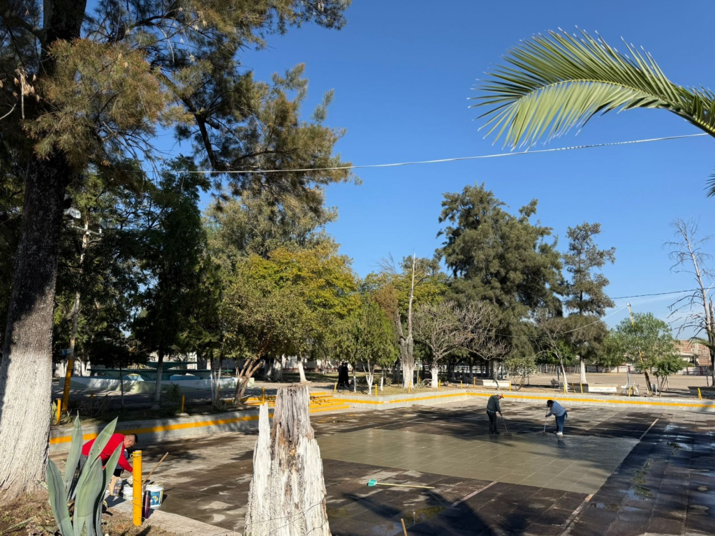 INICIAN OBRAS DE REMODELACIÓN EN LAS CANCHAS DE VOLEIBOL DE LA UNIDAD&nbsp;DEPORTIVA