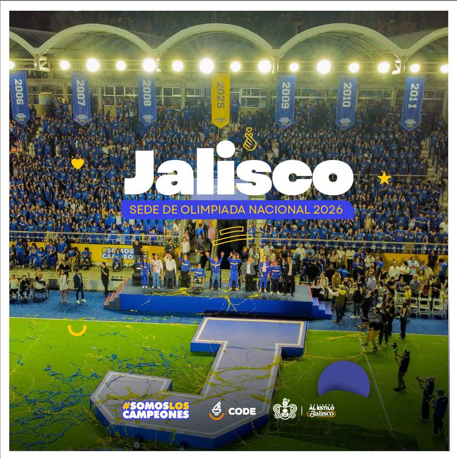 🏆 Jalisco será sede de la Olimpiada Nacional 2026&nbsp;✨