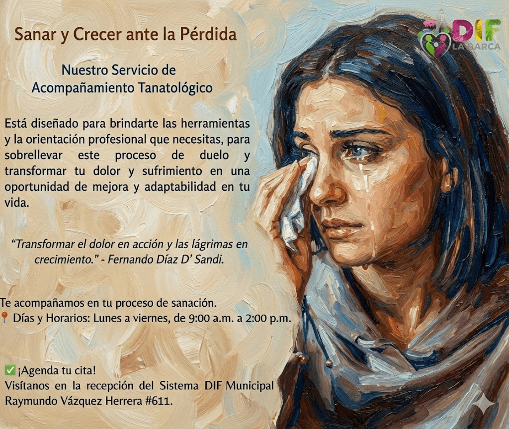 DIF Municipal La Barca ofrece acompañamiento tanatológico para personas en&nbsp;duelo