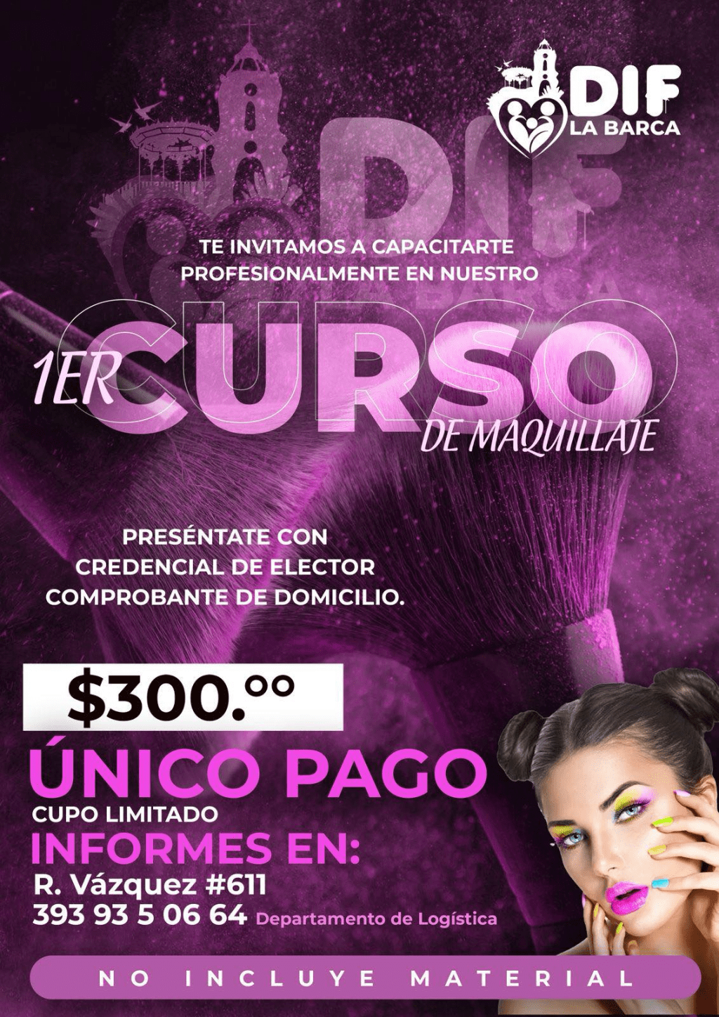 DIF Municipal de La Barca impulsa el emprendimiento con curso de maquillaje&nbsp;profesional