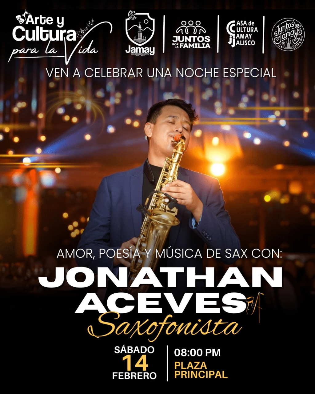 Jamay celebrará el 14 de febrero con música y poesía en su Plaza Principal