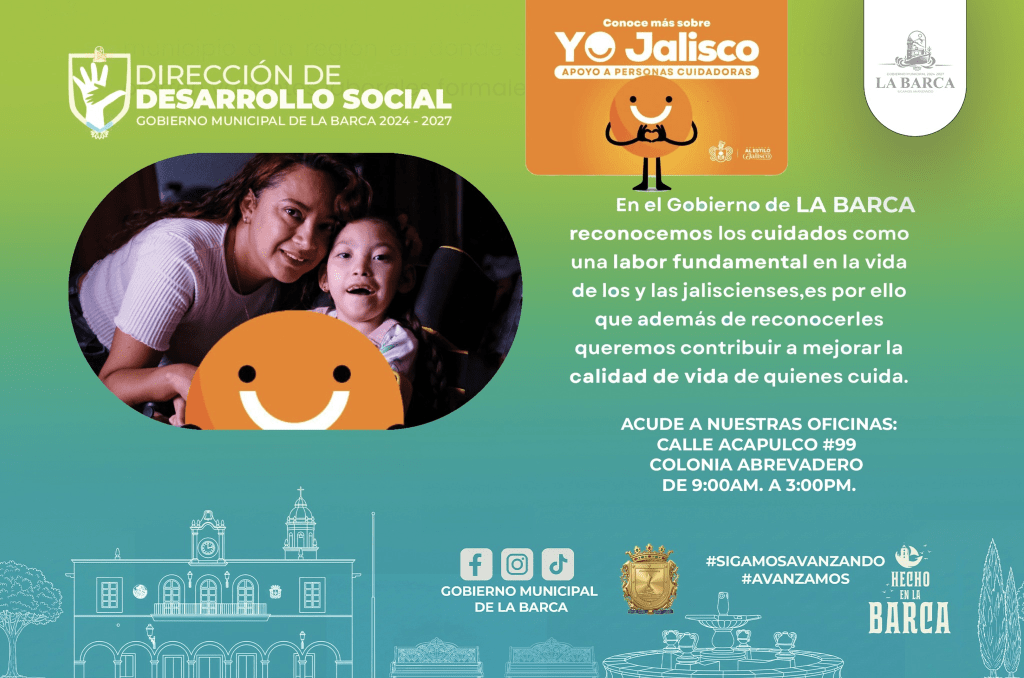 Gobierno Municipal de La Barca difunde programa “Yo Jalisco, Apoyo a Personas&nbsp;Cuidadoras”