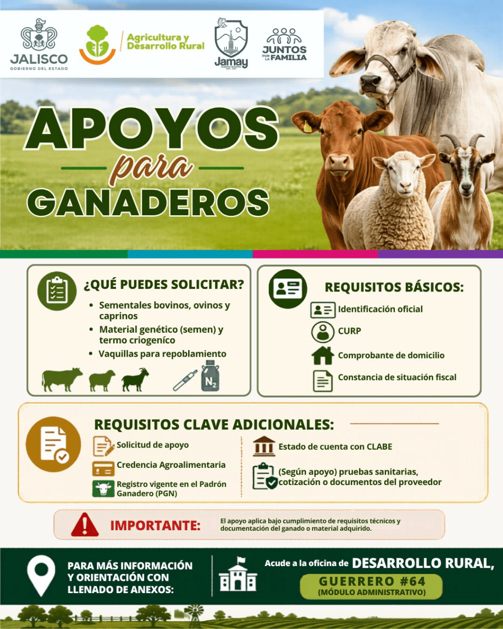 Apoyos para ganaderos en&nbsp;Jamay