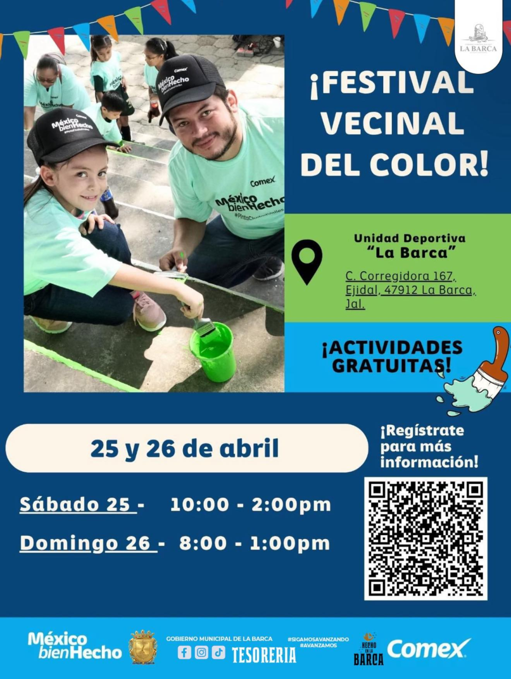 Festival Vecinal del Color en La&nbsp;Barca