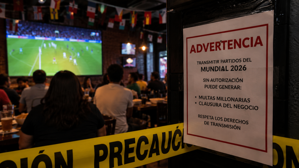 Multas millonarias por transmisiones sin licencia del Mundial 2026