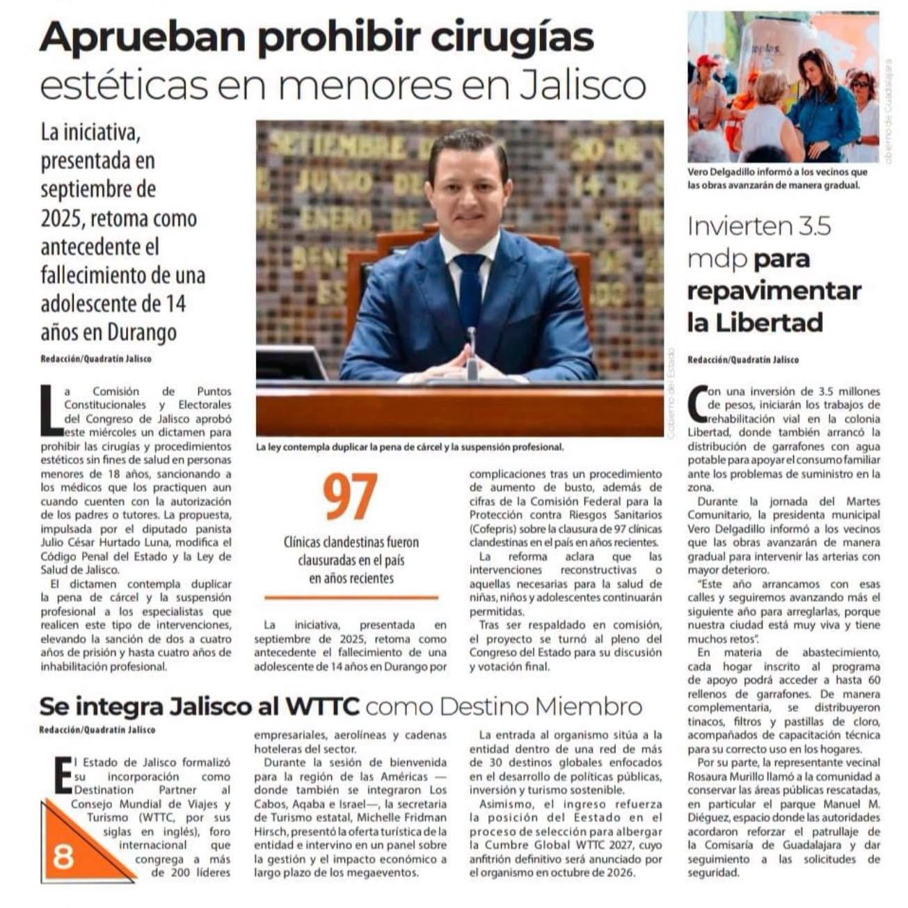 Avanza Iniciativa En El Congreso De Jalisco Para Prohibir Cirugías Estéticas En Menores De Edad
