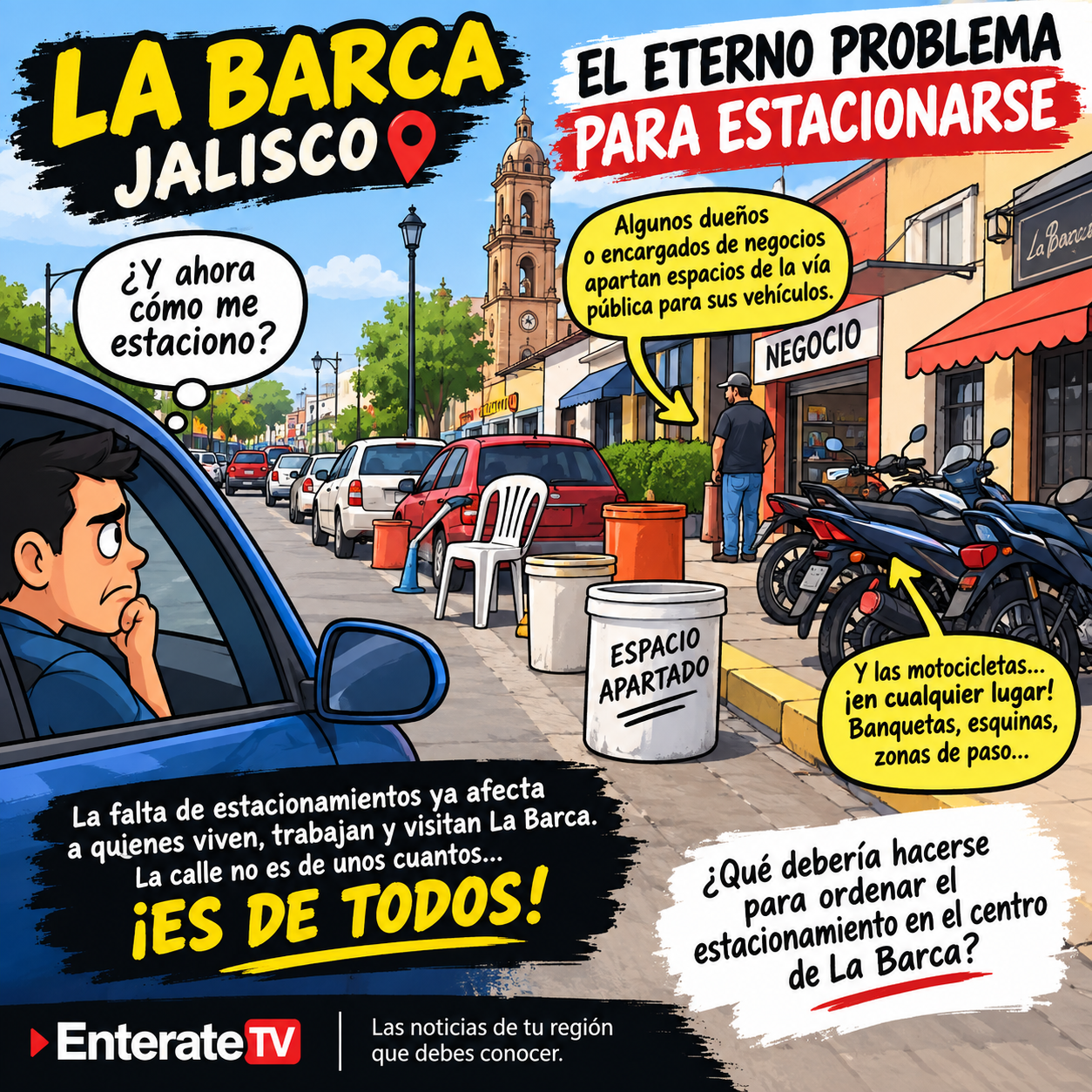 LA BARCA Y EL ETERNO PROBLEMA PARA ESTACIONARSE